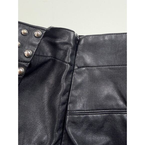 Free People from Revolve Women’s Faux Leather Skort with Studs – Size 6 - Picture 4 of 8